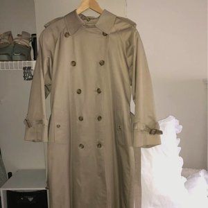 AUTHENTIC Vintage Burberrys' long trench coat